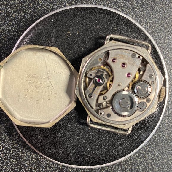 Antique Hallmark Hand Wind Mechanical Watch 15 Jewel Swiss Movement - Picture 9 of 9